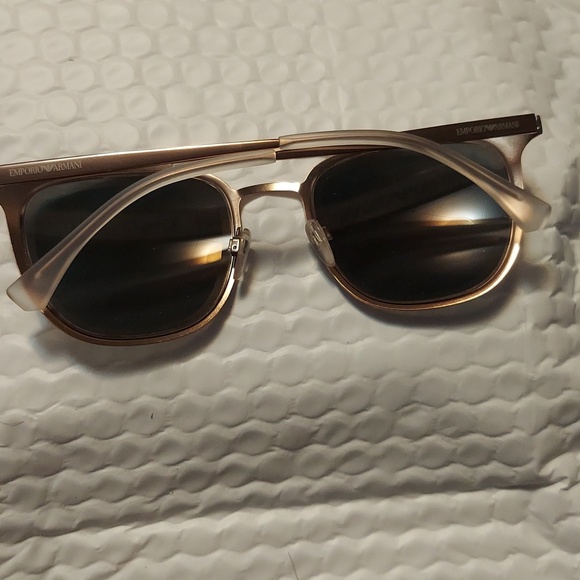 Armani Gold Metal Sunglasses w/ Case - Picture 9 of 12
